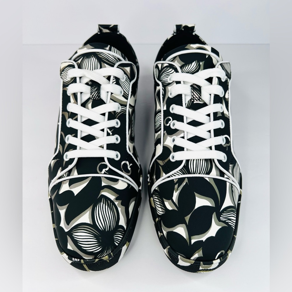 CHRISTIAN LOUBOUTIN Louis Junior Orlato Flat Petunia Men Sneakers EU 45 - US 12 - Picture 11 of 12